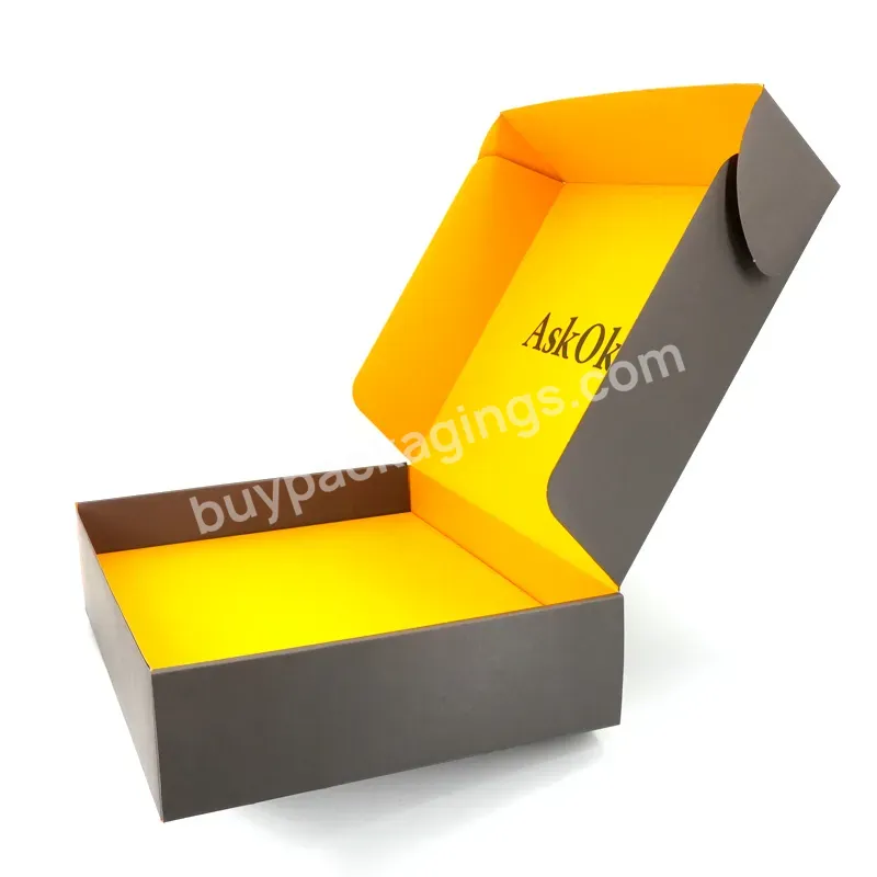 Hot Sales Custom E Commerce Postal Box Peel Off Strip Self Seal Tear Off Zipper Mailer Shipping Box