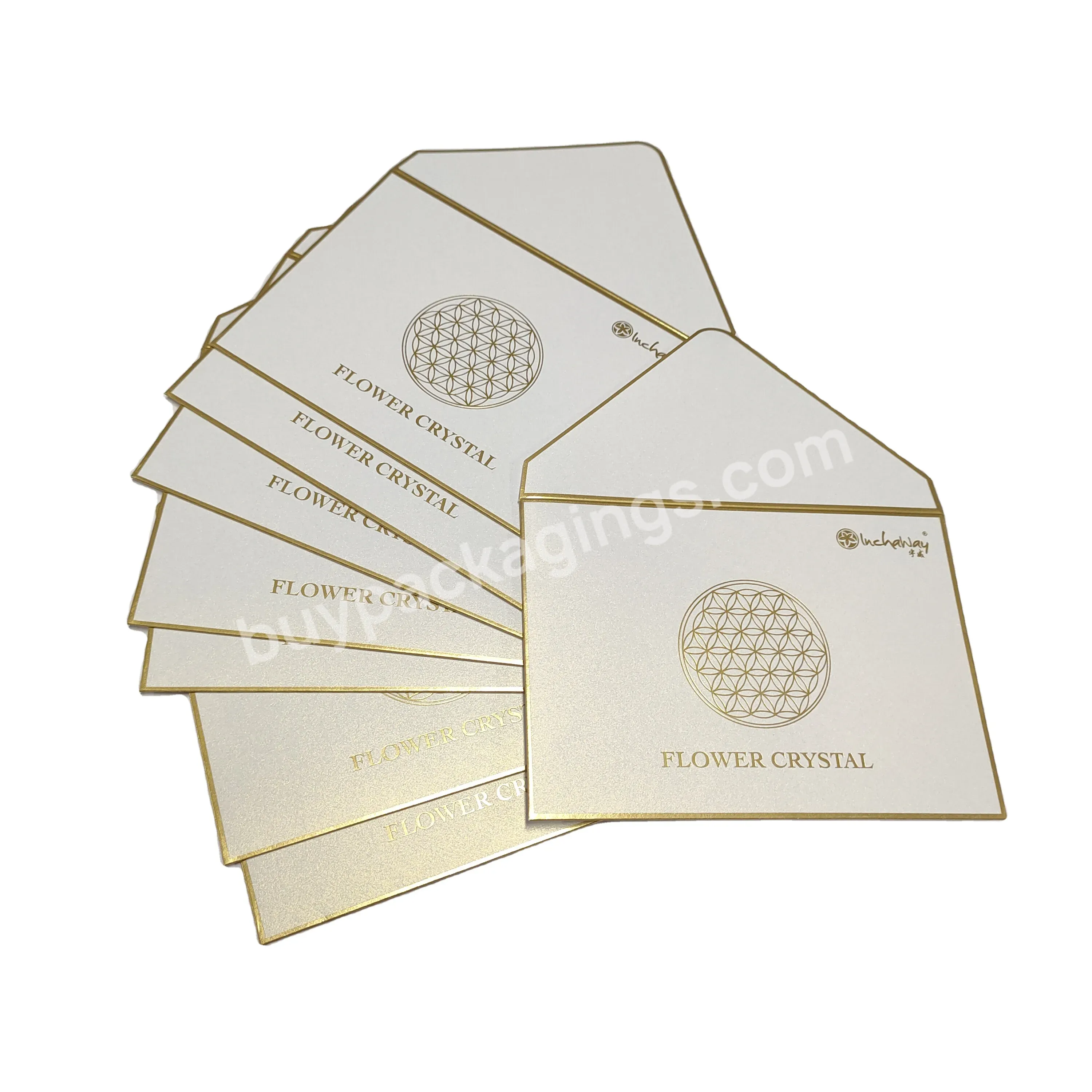 Hot Sales Kraft Paper Envelopes Custom Gold Foil Gift Card Envelopes