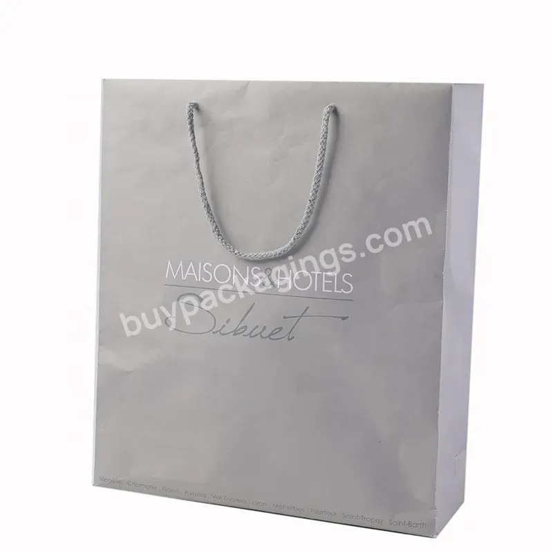 Hot Sales Wholesale Custom Printed Your Own Logo Packaging White Brown Kraft Gift Craft Shopping Paper Bag With Ribbon Handles