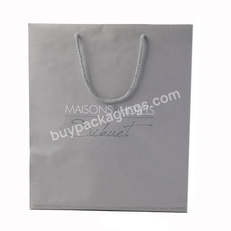 Hot Sales Wholesale Custom Printed Your Own Logo Packaging White Brown Kraft Gift Craft Shopping Paper Bag With Ribbon Handles