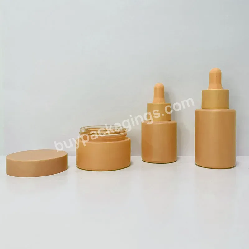 Hot Sell 10ml 15ml 20ml 30ml 50ml 100ml Orange Customizable Glass Serum Bottle Essential Oil And A Lid