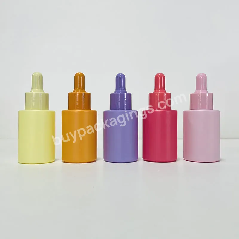 Hot Sell 10ml 15ml 20ml 30ml 50ml 100ml Orange Customizable Glass Serum Bottle Essential Oil And A Lid