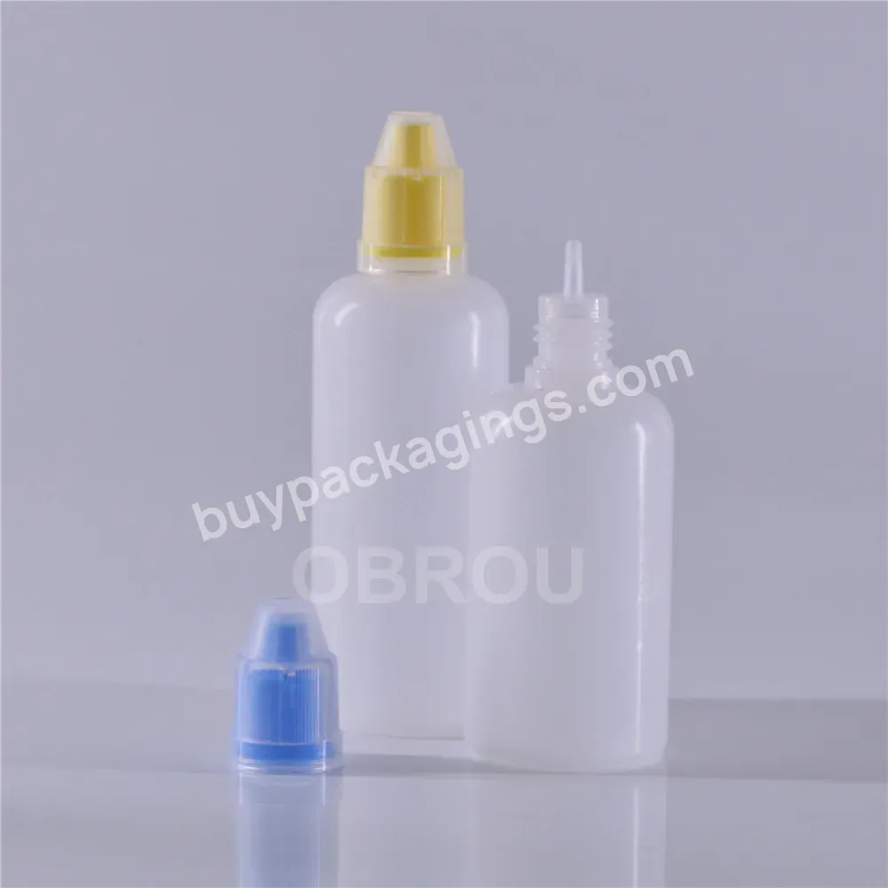 Hot Sell 10ml 15ml 20ml 30ml Liquid Oil Dropper Bottles 50ml 60ml 100ml 120ml Childproof Cap Type Squeezed Drop Bottle