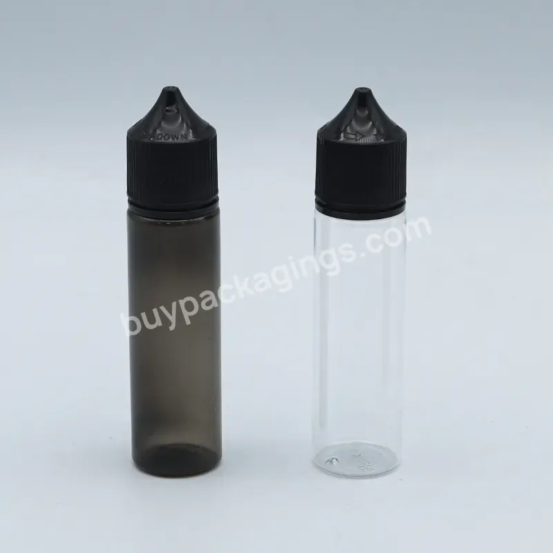 Hot Sell 30ml 60ml 100ml Pet Squeeze Bottle Oil Juice Refill Bottle Eye Liquid Dropper Bottle With Childproof Cap