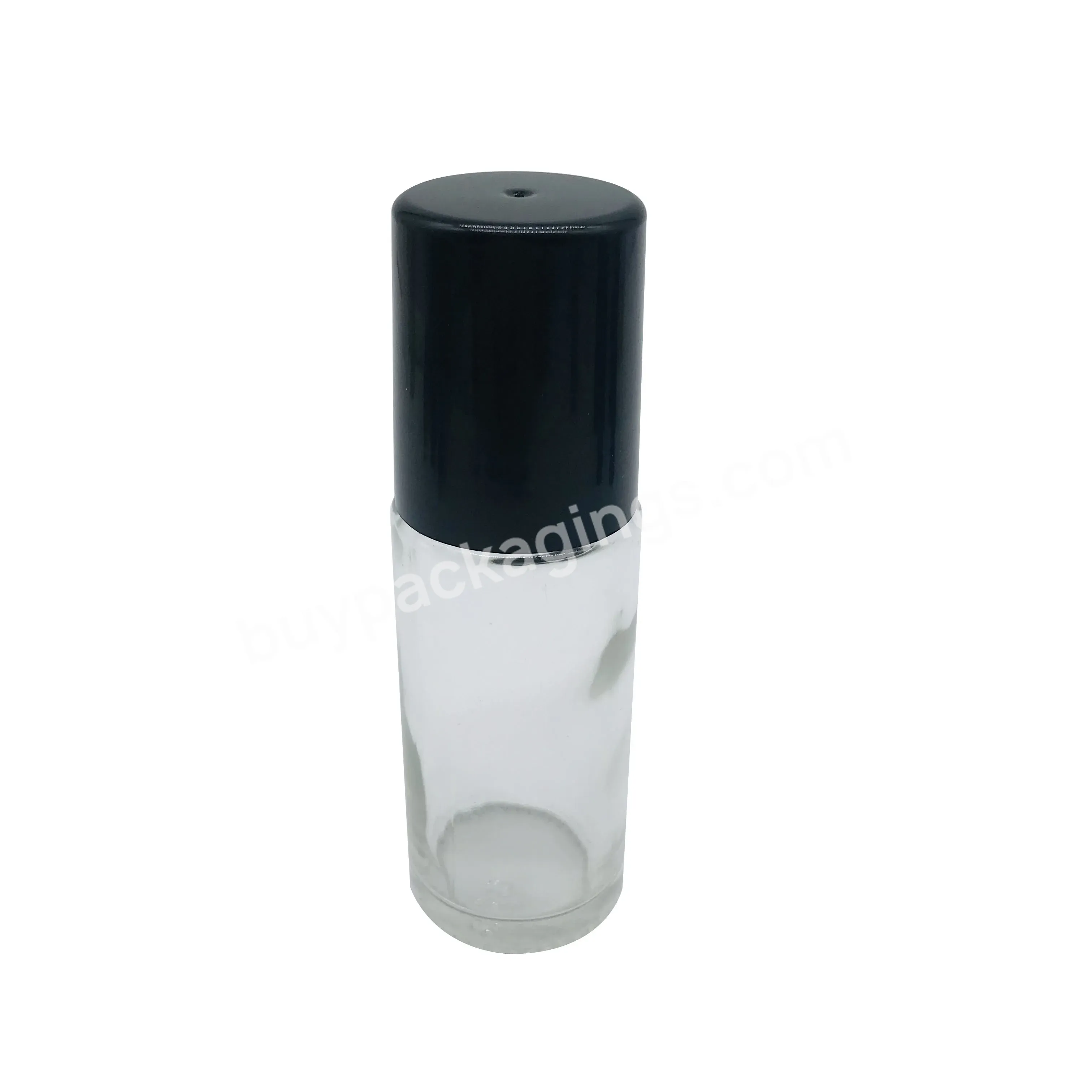 Hot Sell 30ml Roll On Deodorant Bottle Clear Glass Essential Oil Bottle With Plastic Roller Ball