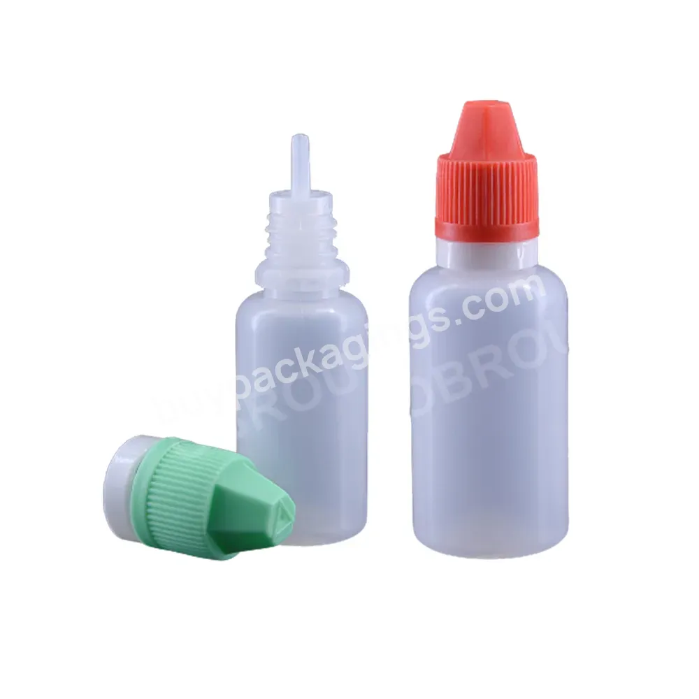 Hot Sell 5ml 10ml 15ml 20ml 30ml 50ml White Plastic Squeeze Cosmetic Oil Dropper Bottle With Crc Tamper Evident Cap - Buy Plastic Dropper Bottle,Plastic Oil Dropper,Plastic Dropper Bottle 30ml.