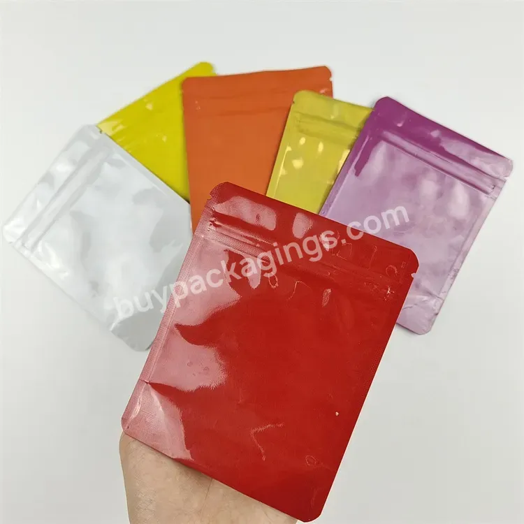 Hot Sell Candy Gummie Packaging Doypack Smell Proof Ziplock Bags With Colorful Printing
