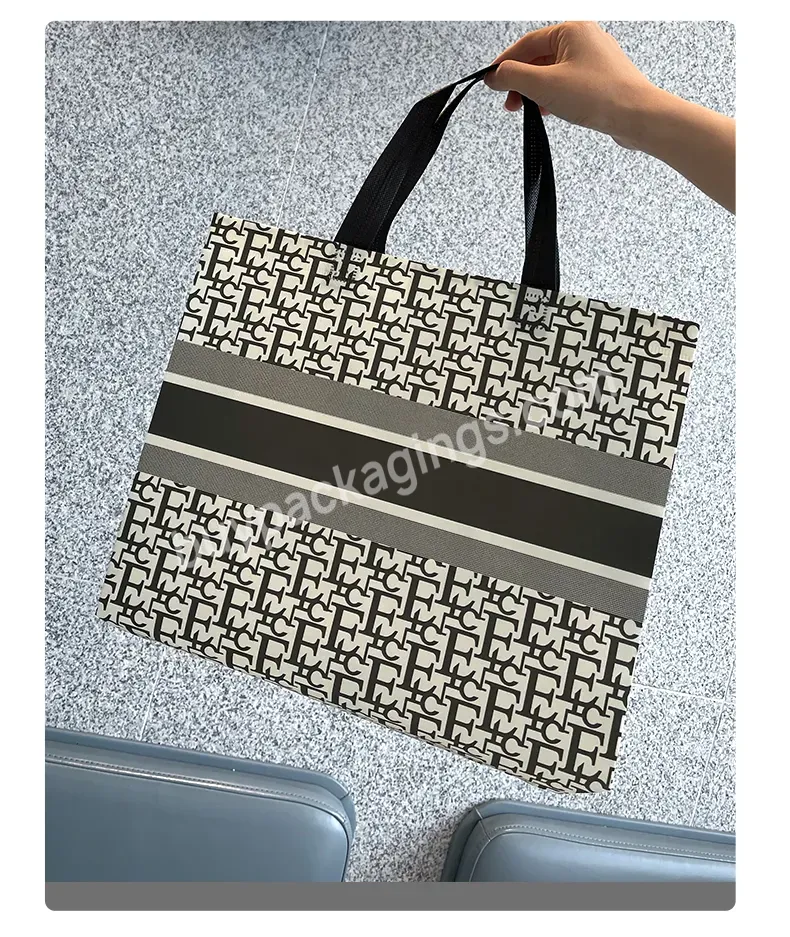 Hot Sell Eco Friendly Custom Folding Non-woven Tote Gift Bag Reusable Shopping Bag