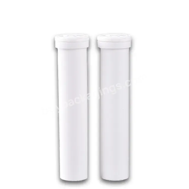 Hot Sell Empty Plastic Vitamin-c Effervescent Tablet Tubes White Color Pill Storage Container 10/15 Tablets