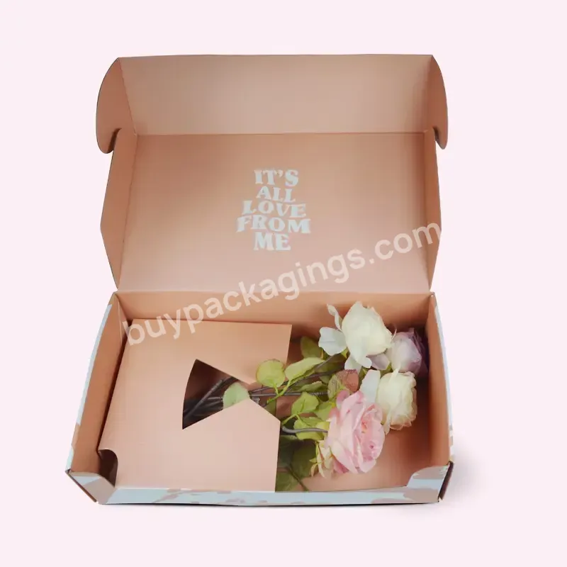 Hot Sell Gift Box Cosmetic Custom Logo Cheaper Roses Flower Shipping Corrugated Black Packaging Paper Box