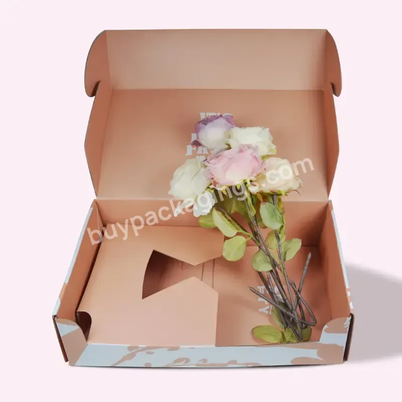 Hot Sell Gift Box Cosmetic Custom Logo Cheaper Roses Flower Shipping Corrugated Black Packaging Paper Box