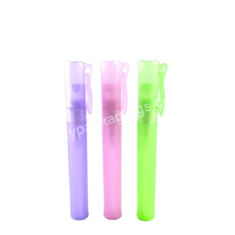 Hot Sell Pp Empty Frosted Atomizer Mini Plastic Pen Shaped Mini Bottles Perfume Pen Spray 5ml 8ml 10ml 12ml