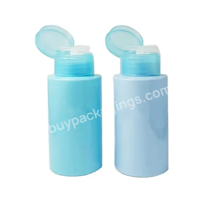 Hot Selling 100ml 180ml 200ml Purple Blue Empty Nail Polish Remover Dispenser Bottle Wholesale