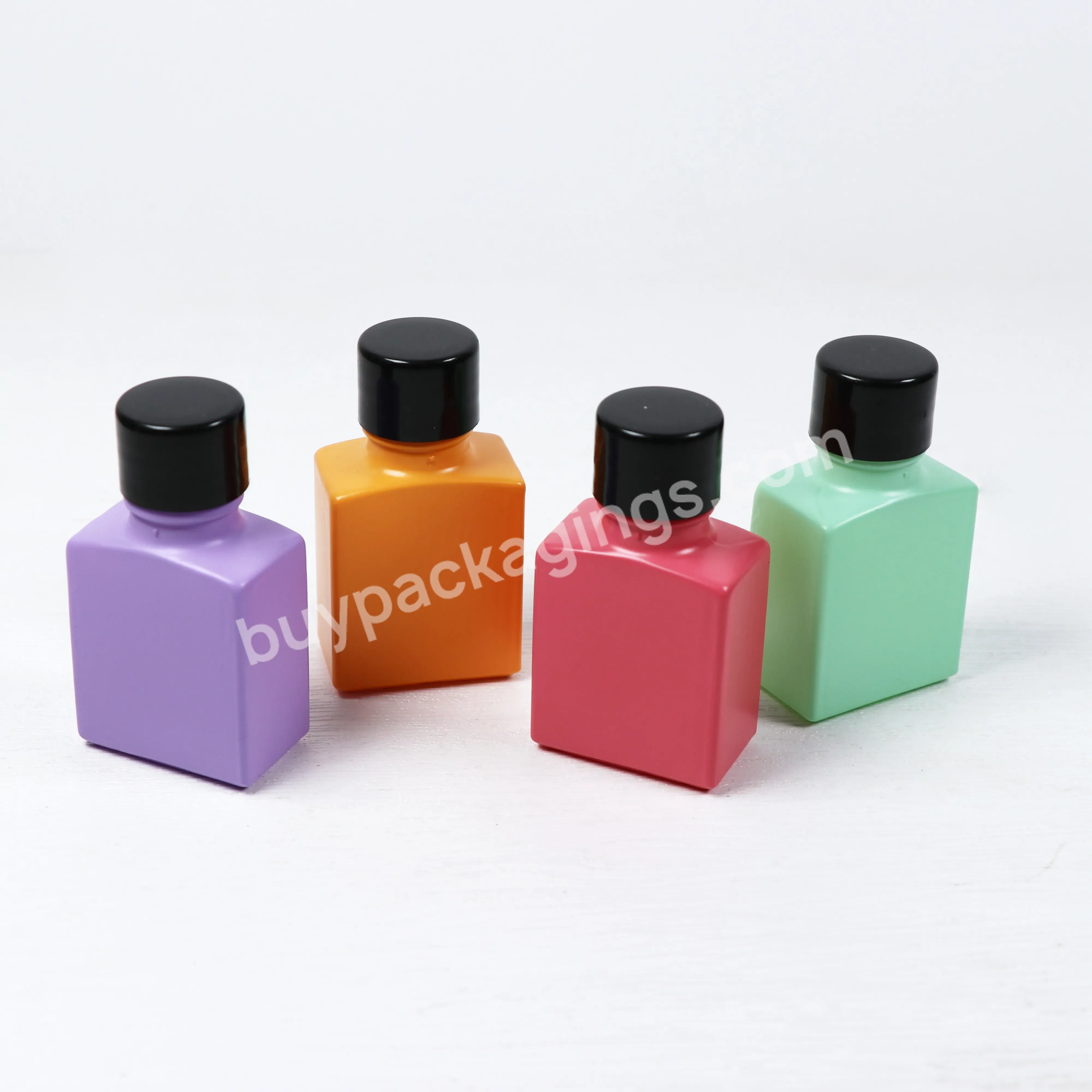 Hot Selling 10ml 15ml 20ml Colorful Rectangular Beard Bottles Cosmetic Skincare Glass Bottle Essential Oil Bottles With Cap