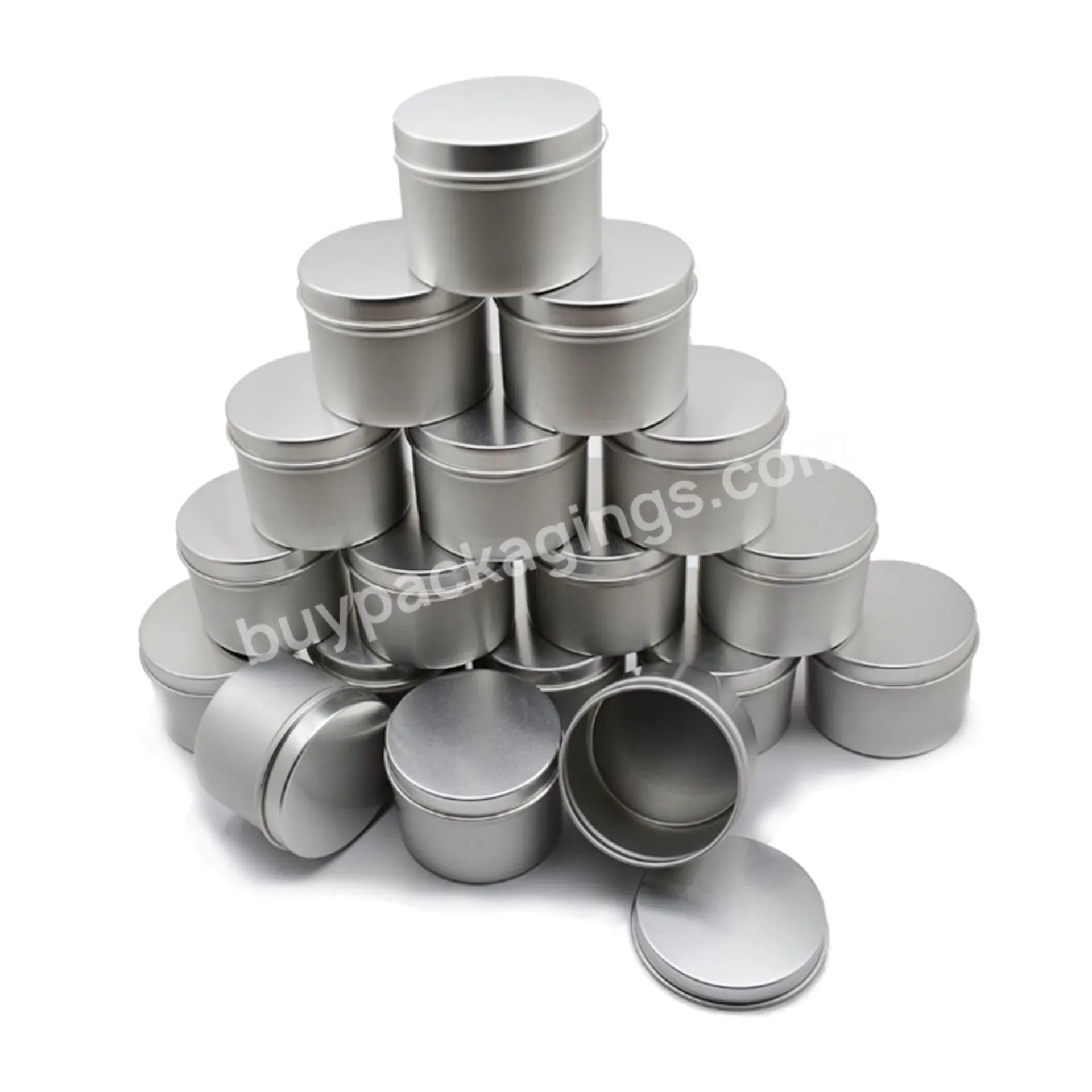 Hot Selling 18 Packs Of 3oz Aluminum Candle Tins Container Round Aluminum Tin Cans
