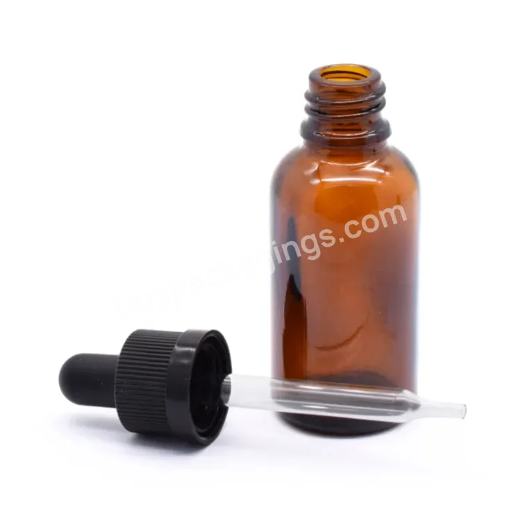 Hot Selling 5ml 10ml 15ml 20ml 30ml 50ml 100ml Amber Essential Oil Glass Child Resistant Dropper Bottle