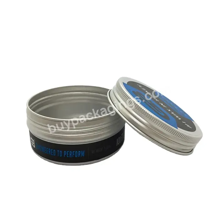 Hot Selling Aluminum Cream Jar With Screw Cover Metal Tin For Cosmetic Tins With Print Logo