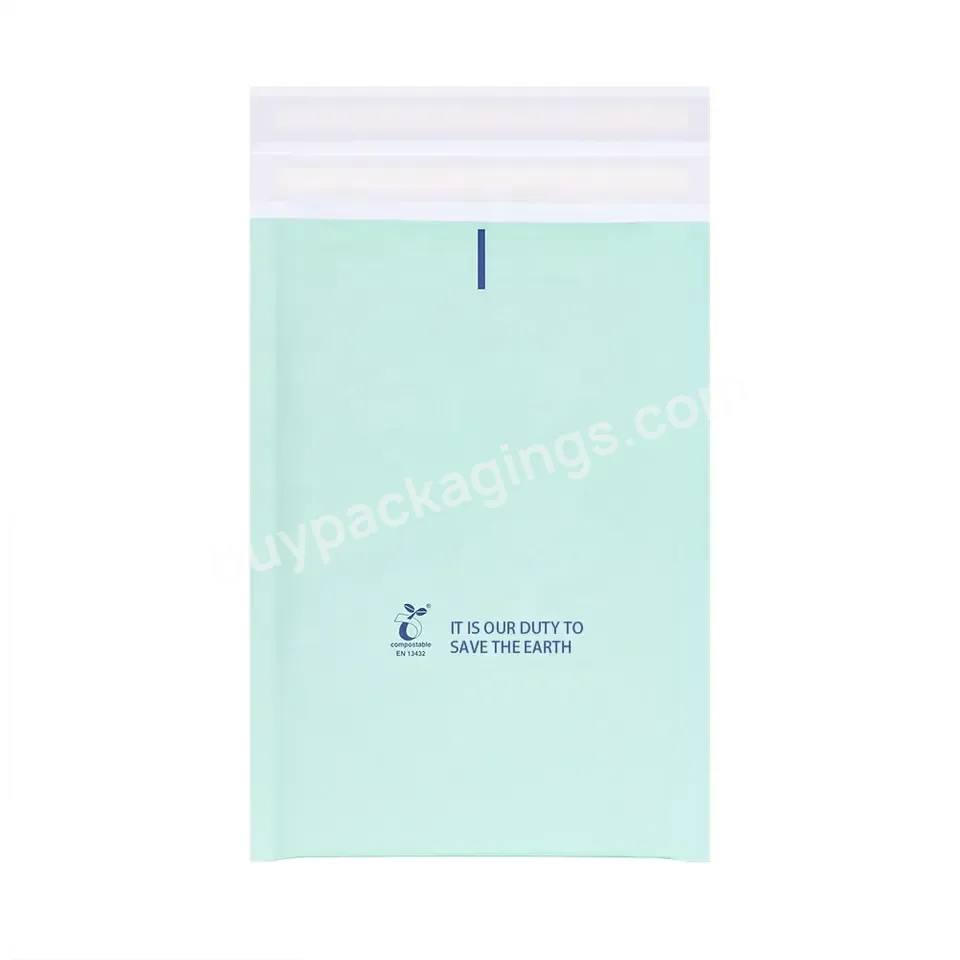 Hot Selling Biodegradable Shipping Padded Envelopes Custom Mailing Packaging 100% Compostable Kraft Bubble Mailer Bags