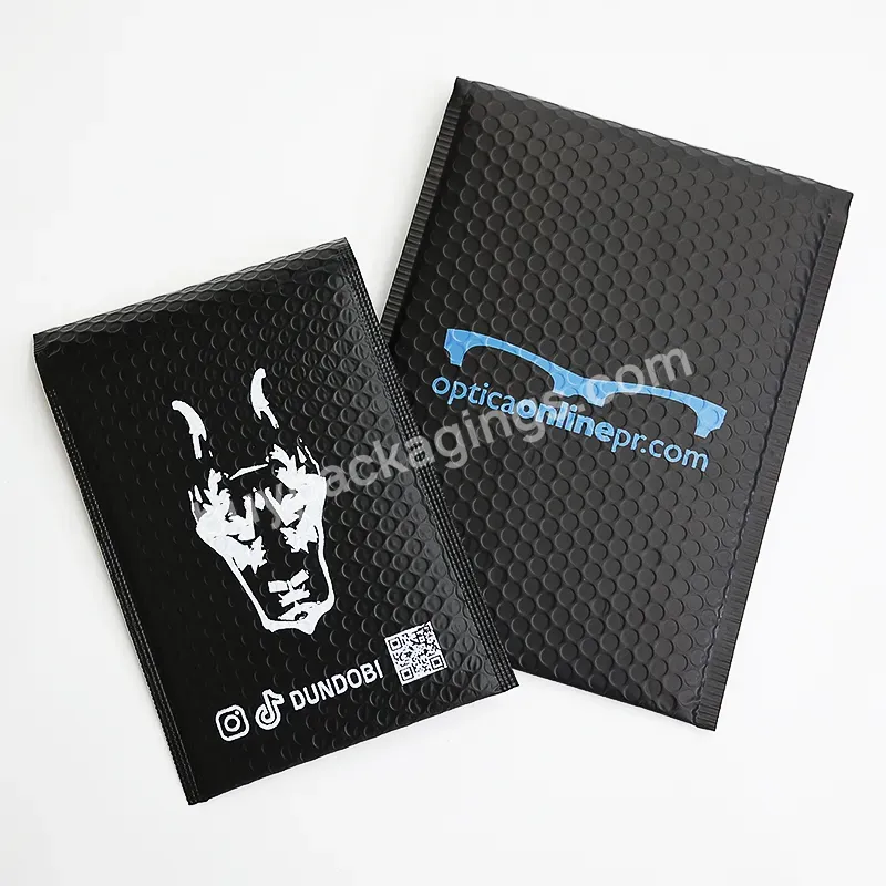 Hot Selling Bubble Envelopes Water Proof Bubble Mailer Golden Letter Printing Mailing Bags Custom Logo