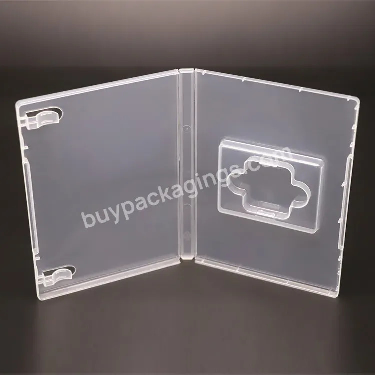 Hot Selling Clear Lid Plastic Memory Sd Card Case Portable Empty 14mm Sd Card Case