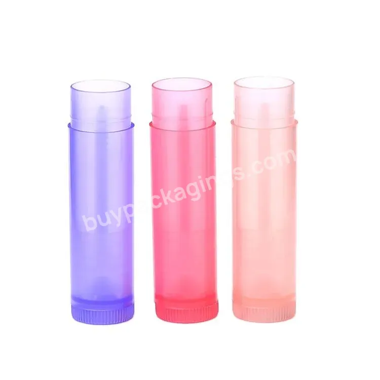 Hot Selling Colorful Plastic Empty Lip Balm Container Lipstick Tubes 5ml Manufacturer/wholesale