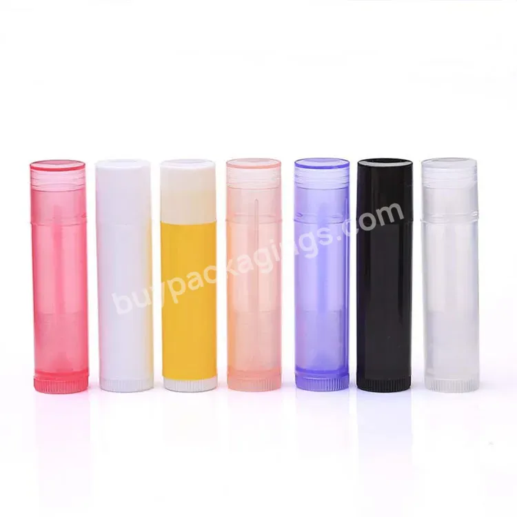 Hot Selling Colorful Plastic Empty Lip Balm Container Lipstick Tubes 5ml Manufacturer/wholesale