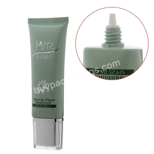 Hot-selling Cosmetics Custom Empty Packaging Plastic Soft Squeeze Tube With Screw Oval Lid Sharp Spout Tube