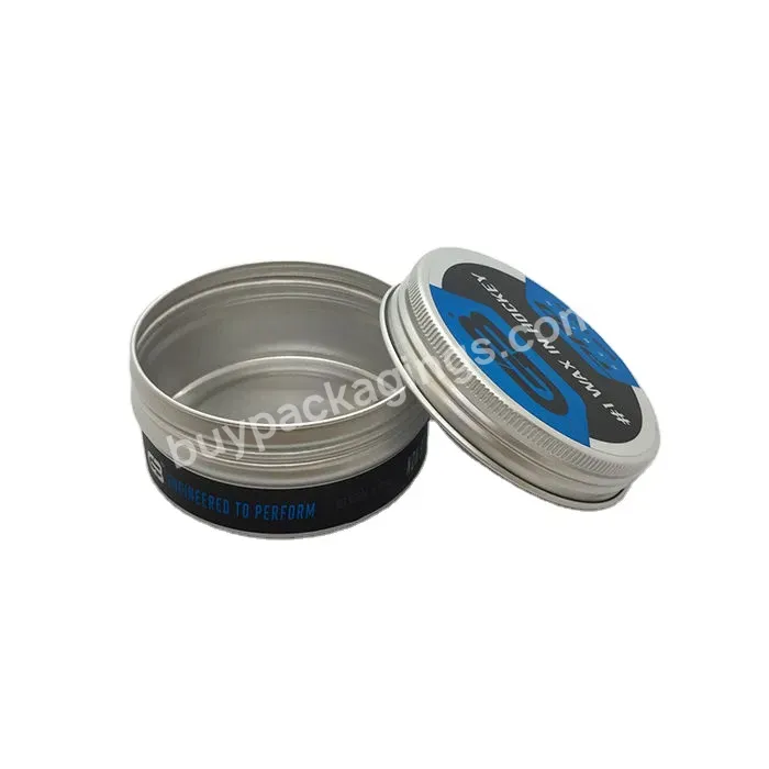 Hot Selling Custom Logo 30g 50g 100g Aluminum Cream Jar With Screw Cover Metal Tin For Cosmetic Tins