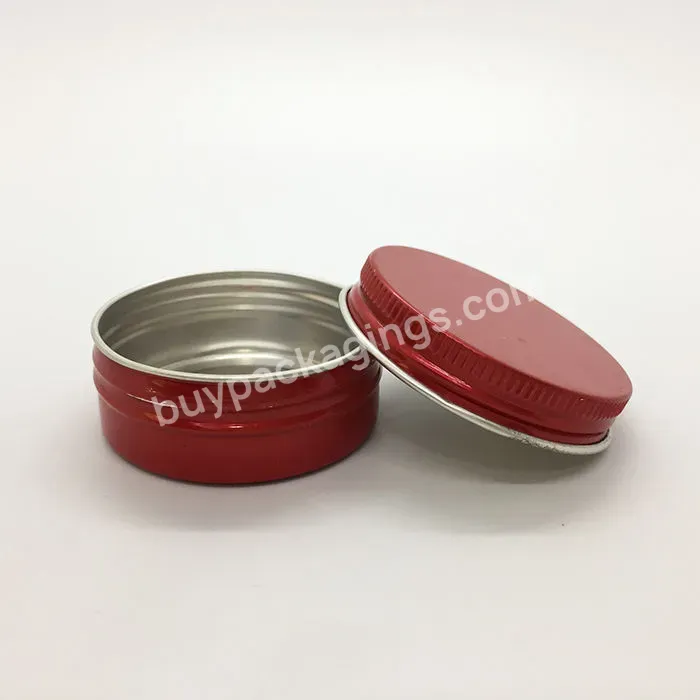 Hot Selling Custom Logo 30g 50g 100g Aluminum Cream Jar With Screw Cover Metal Tin For Cosmetic Tins