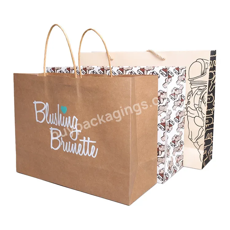Hot Selling Custom Logo Luxury Print Paper Bag For Gift Bag Shopping Bag With Your Own Logo