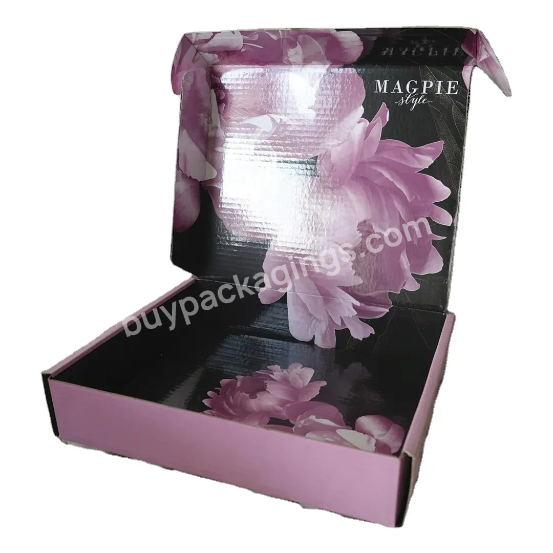 Hot Selling Custom Printed Corrugated Flower Cardboard Packaging Mailer Box For Shipping Goods
