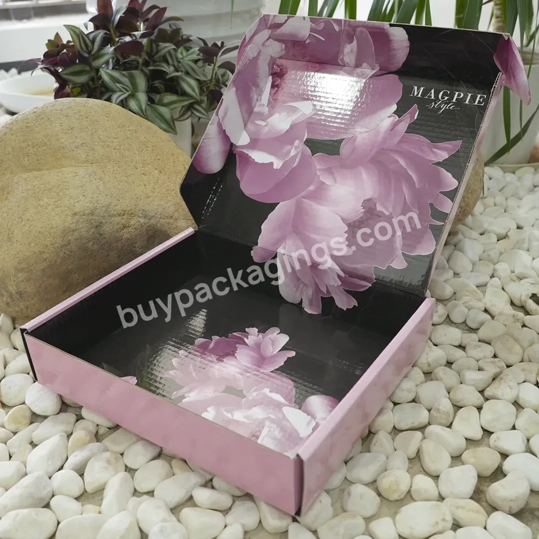 Hot Selling Custom Printed Corrugated Flower Cardboard Packaging Mailer Box For Shipping Goods