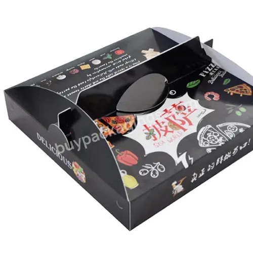 Hot Selling Custom Printed Pizza Box Pizza Box With Handle Wholesale Commercial Custom Size