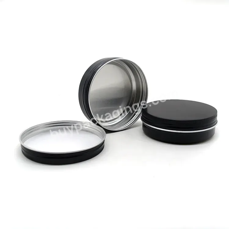 Hot Selling Custom Size 30g 50g 100g Screw Top Metal Containers Aluminum Tin Can With Screw Lids