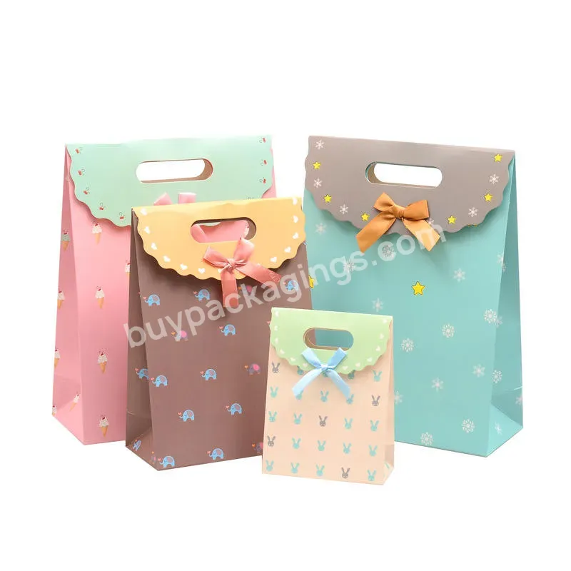 Hot Selling Customized Color Printing Clothing Bag Business Portable Paper Gift Bag Food Paper Self-adhesive Bag