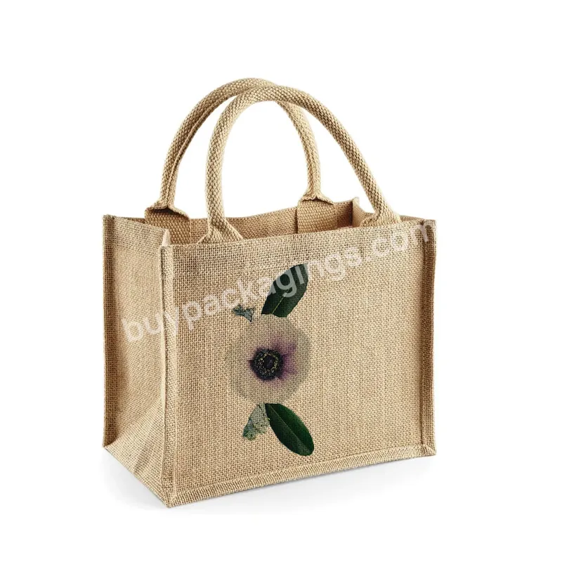 Hot Selling Customized Logo Brand Canvas Bag Eco Friendly Hand Bags Ladies Luxury New Design Jute Bags