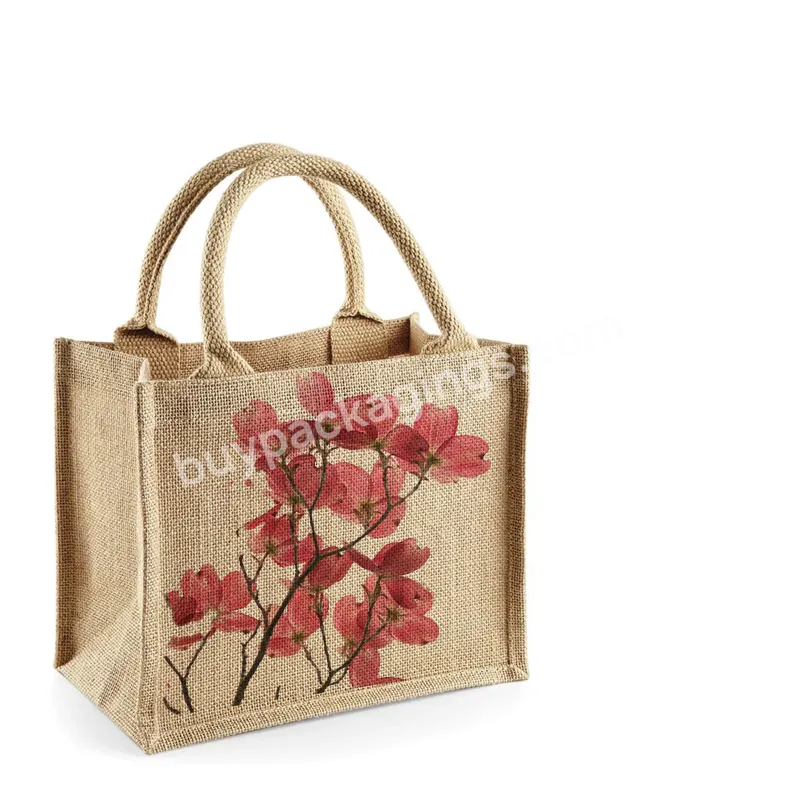 Hot Selling Customized Logo Brand Canvas Bag Eco Friendly Hand Bags Ladies Luxury New Design Jute Bags