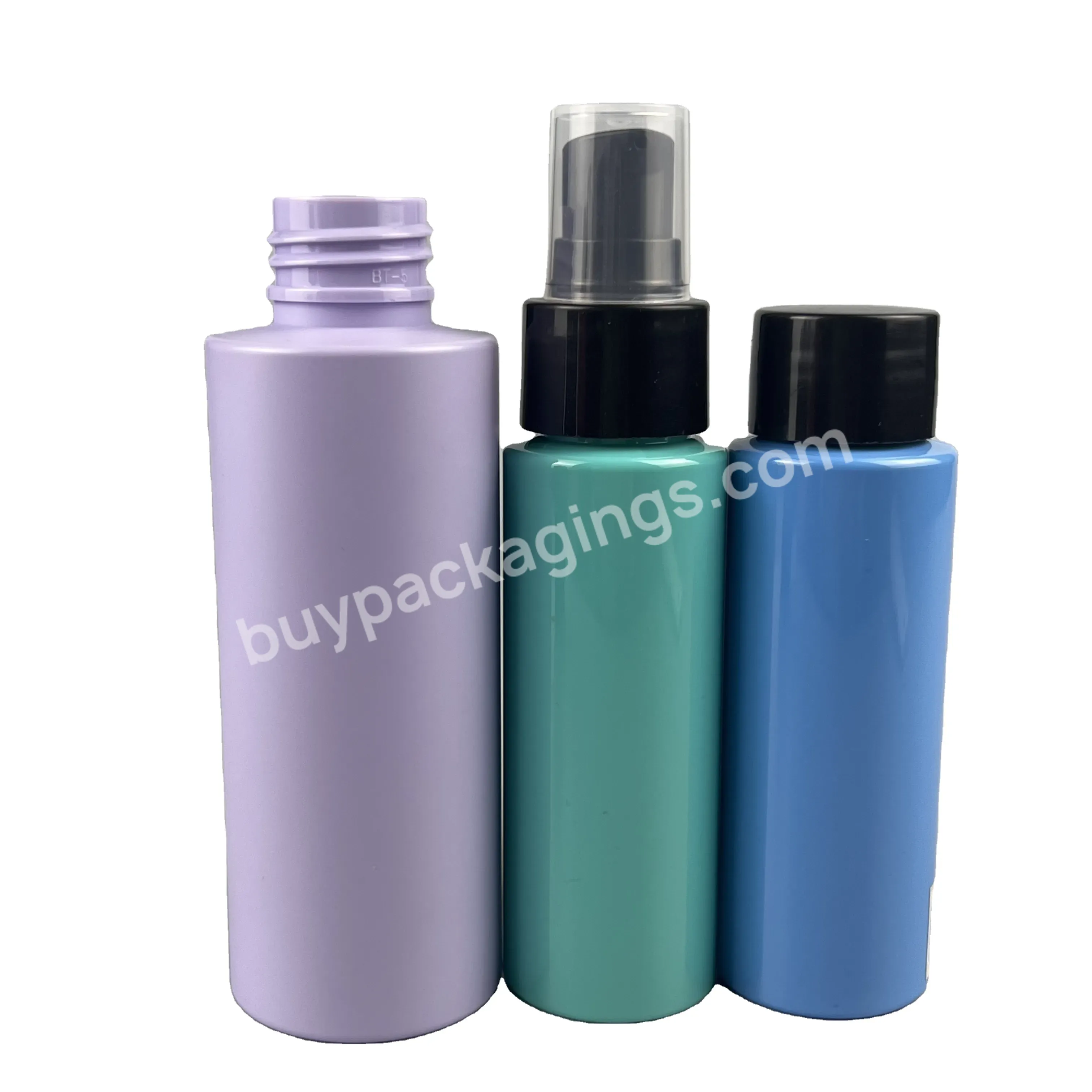 Hot Selling Cylinder Pet Bottle Empty Custom Color With Cap 100ml 120ml 150ml 200ml Plastic Bottle