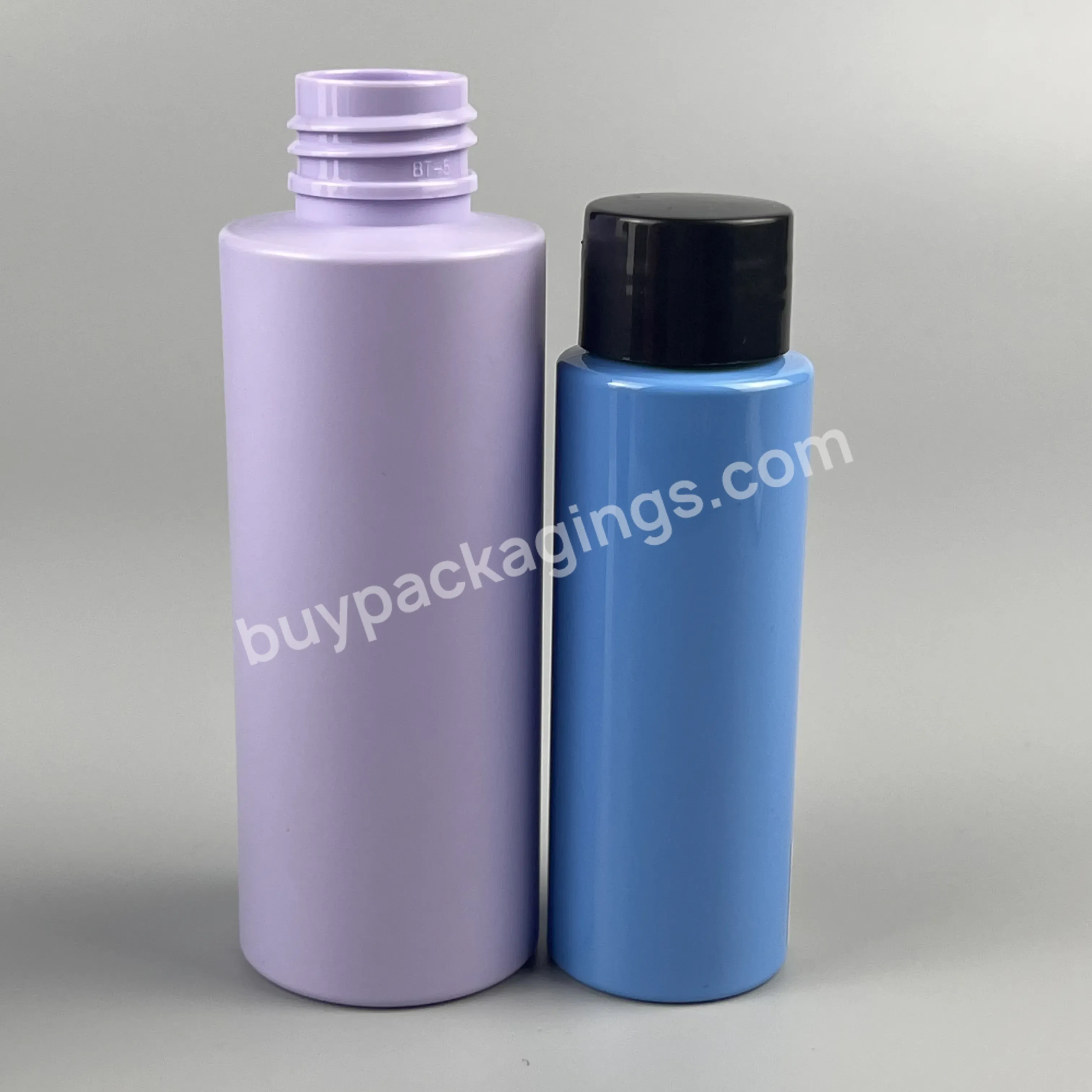 Hot Selling Cylinder Pet Bottle Empty Custom Color With Cap 100ml 120ml 150ml 200ml Plastic Bottle