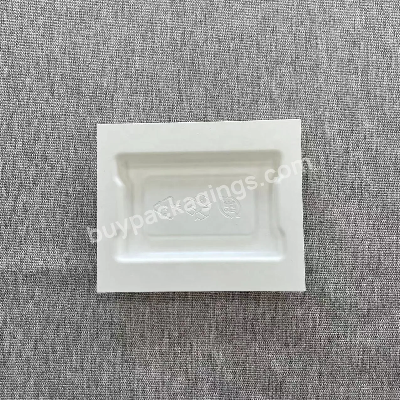 Hot Selling Eco Friendly Custom Electronic Components Parts Paper Molded Pulp Packaging Box Insert Packing Inner Trays