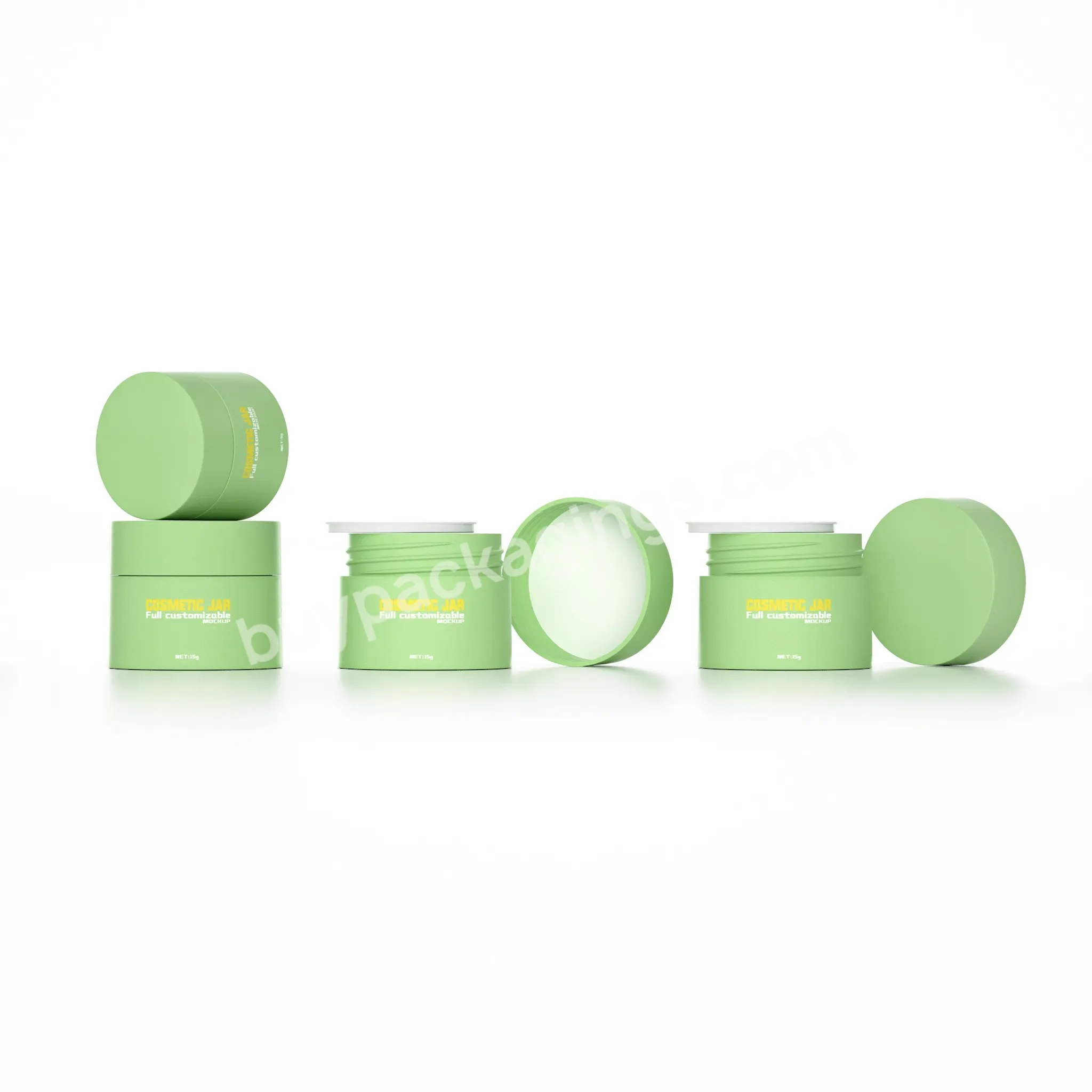 Hot Selling Empty 5g 15g 20g 30g 50g Plastic Luxury Cosmetic Jars Eco Friendly Matte Skincare Cream Jars With Lid