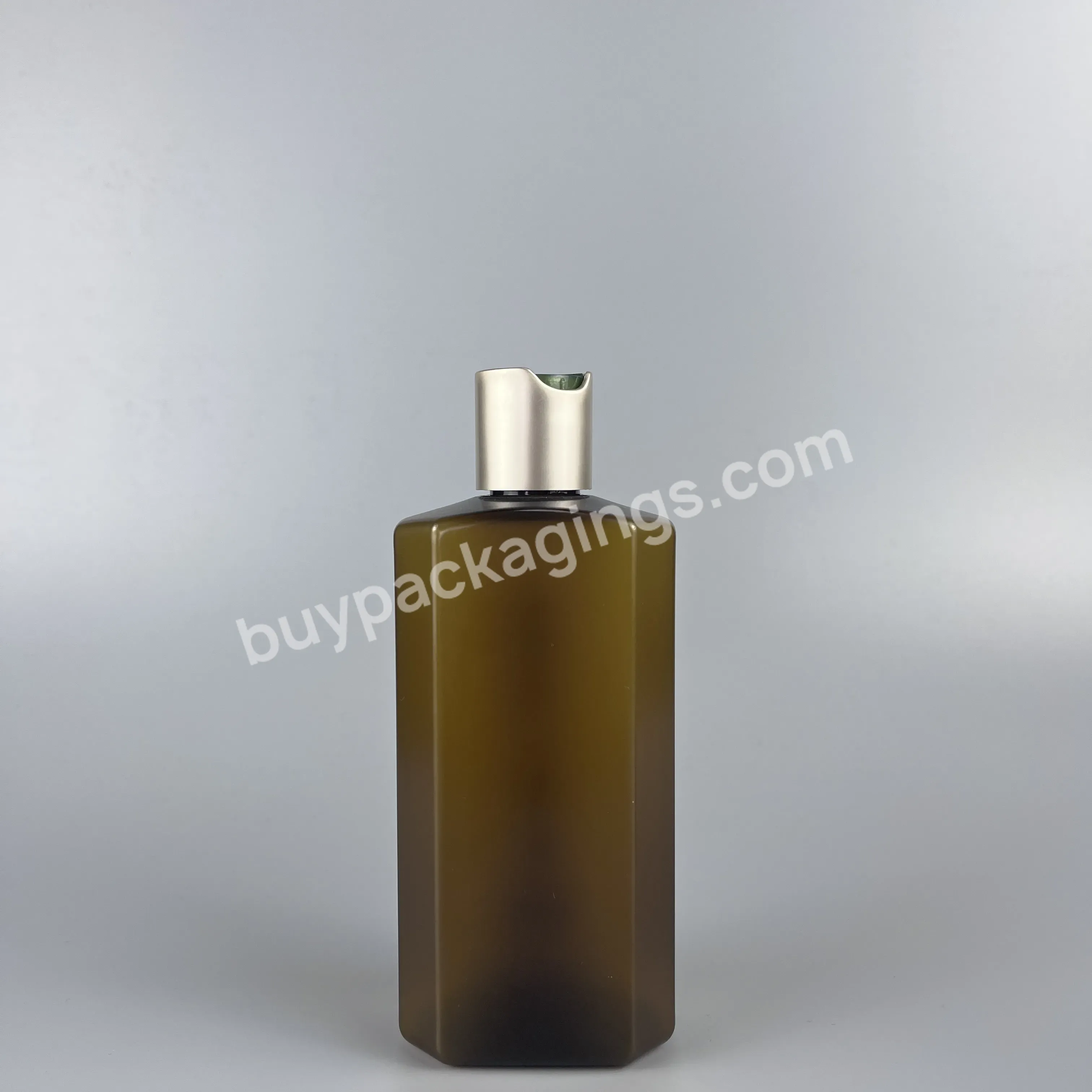 Hot Selling Empty Hair Conditioner Shampoo Packaging Plastic Cosmetic Bottle With Disc Top Cap