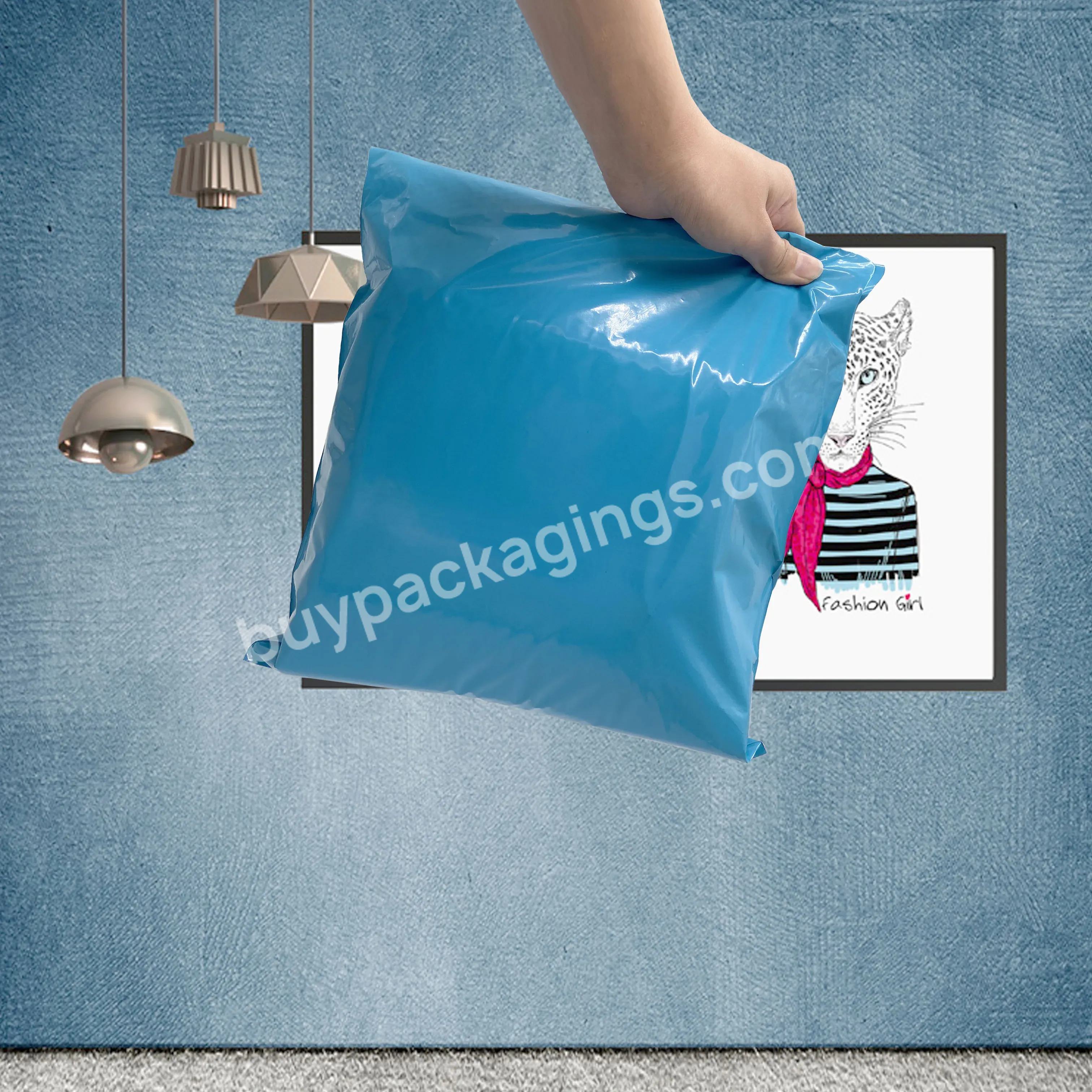 Hot Selling Flat Mailer Bags Custom Print Plastic Mail Package Mailing Envelope For Garment With Logo