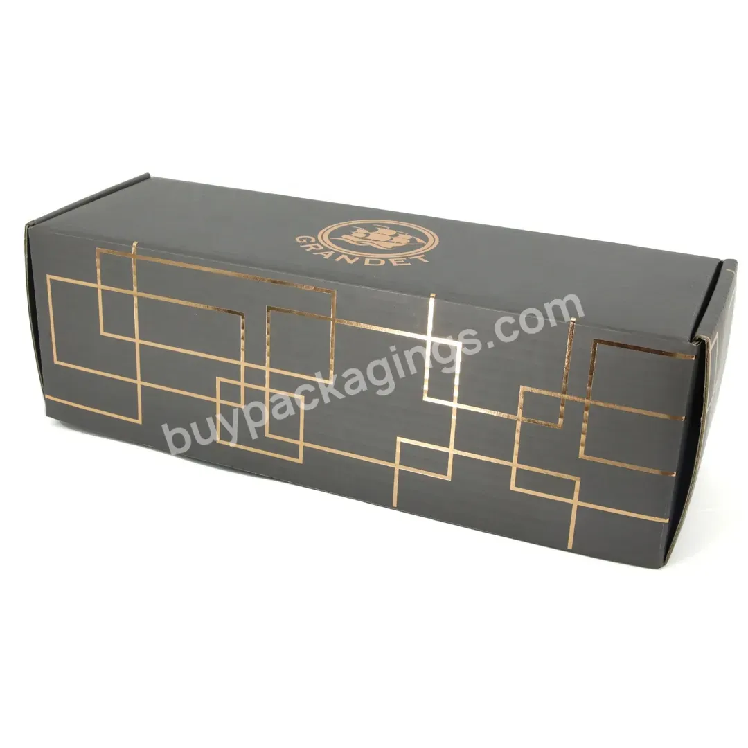 Hot Selling Free Custom Logo Printing Cosmetic Corrugated Packaging Black Mailer Box Shoes Shipping Box For Clothing And Shoes