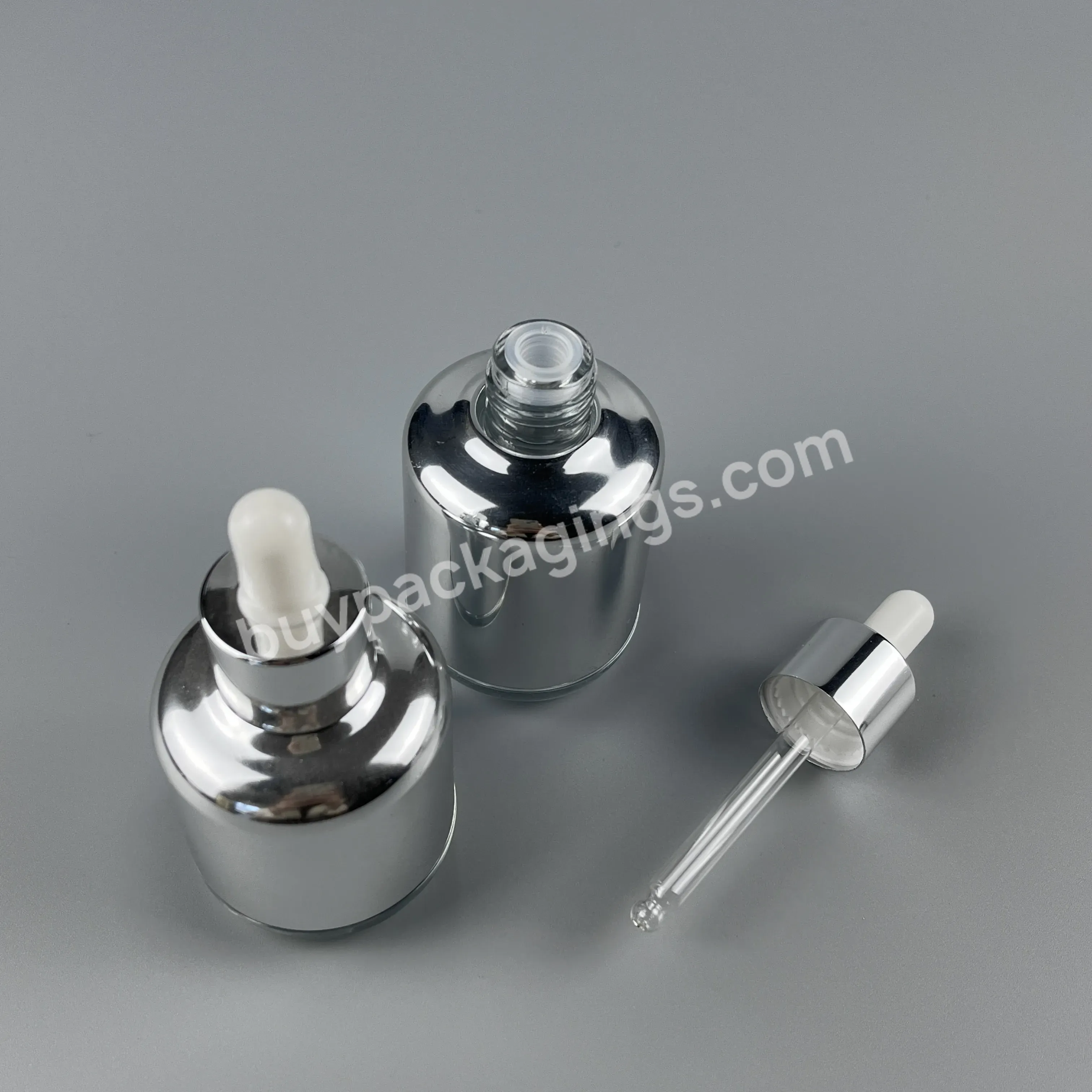 Hot Selling Glass Cosmetics Facial Essence Empty Round Bottle Custom Dropper Bottle And Box Manufacturers Wholesale