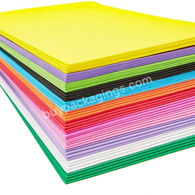 Hot Selling High Density Colorful Eva Foam Sheet 2mm 4mm 6mm 8mm 10mm For Craft Packaging