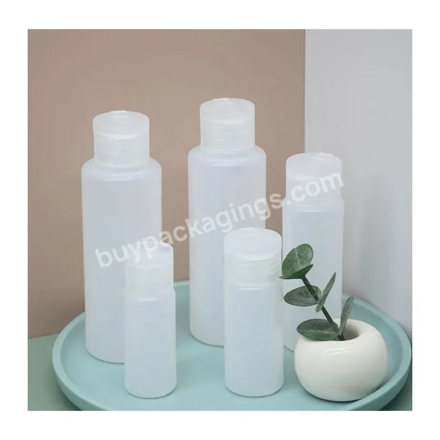 Hot Selling High-quality Small Squeeze Shampoo Bottle Plastic Squeeze Bottle Portable With Flip Cover Pe Cosmetic Easy Open End