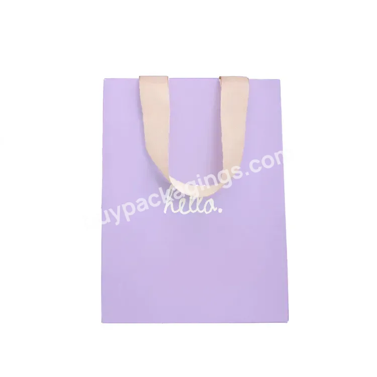 Hot Selling High Quality Wholesale Custom Logo Printing Recycled Gift Paper Shopping Bag With Handles
