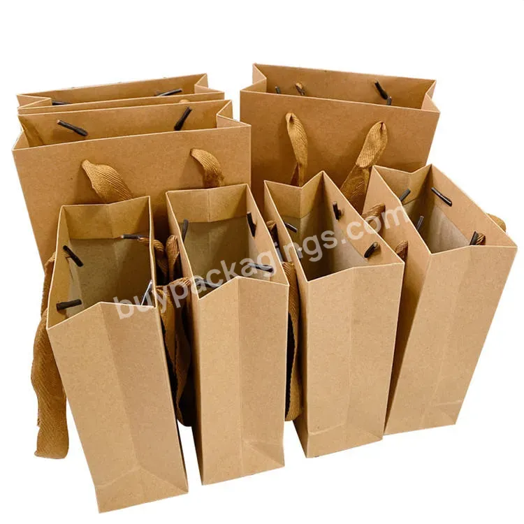 Hot Selling Kraft Bags Shopping Bags Diy Multifunction Recyclable Paper Bag With Handles Customized Size Logo