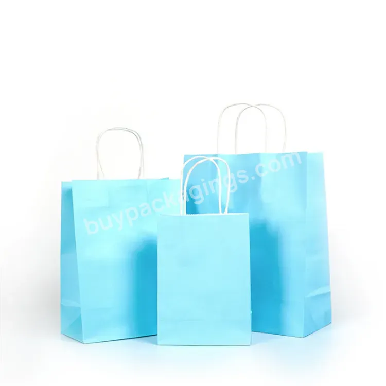 Hot Selling Kraft Paper Bag With Handles For Wedding Party Fashionable Clothes Gifts Multifunction Wholesale Wholesale